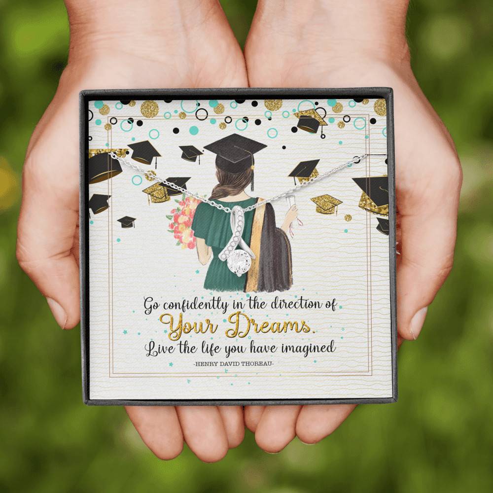 Graduation Gift Go Confidently in the Direction of Your Dreams Alluring Beauty Necklace