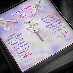 To My Dearest Granddaughter Someday When The Pages Of My Life End Jesus Cross Alluring Beauty Necklace