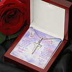 To My Dearest Granddaughter Someday When The Pages Of My Life End Jesus Cross Artisan Crafted Cross Necklace