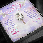 To My Dearest Granddaughter Someday When The Pages Of My Life End Jesus Cross Forever Love Heart Pendant Necklace