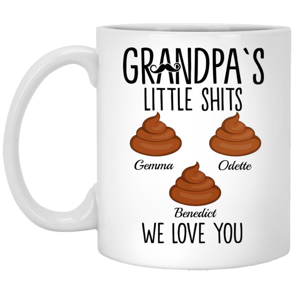 Personalized Grandpa's Little, White, 11 oz. White Mug Personalized Grandpa's Little, White, 11 oz. White Mug