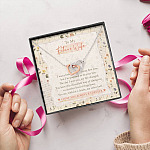 To My Future Wife I Was A Little Late To Be Your First Love I Love You Always Interlocking Hearts Pendant Necklace