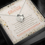 To My Future Wife I Was A Little Late To Be Your First Love I Love You Always Forever Love Heart Pendant Necklace