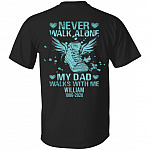 Personalized Never Walk Alone M Shirt, Black, Unisex T-Shirt