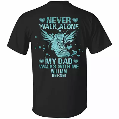 Personalized Never Walk Alone M Shirt, Black, Unisex T-Shirt