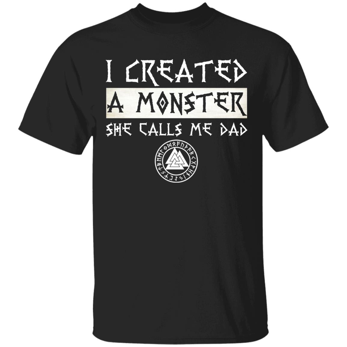 Monster Viking Shirt, Black, Unisex T-Shirt