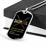 Dadpool Definition Like A Dad Only Cooler See Also Handsome Asshole Dog Tag Pendant Necklace