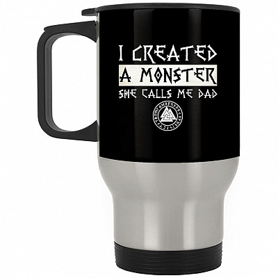 14 oz. Silver Travel Mug