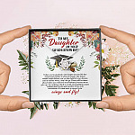 To My Daughter On Your Graduation Day Love Knot Pendant Necklaces - Graduation Day Gift For Daughter