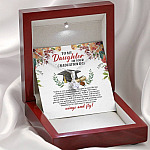 To My Daughter On Your Graduation Day Alluring Beauty Pendant Necklace - Graduation Day Gift For Daughter