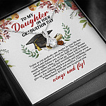 To My Daughter On Your Graduation Day Alluring Beauty Pendant Necklace - Graduation Day Gift For Daughter