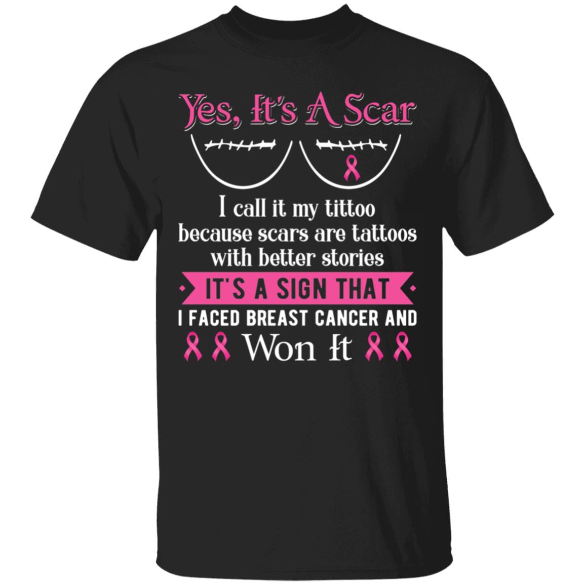 1N. Yes Its A Scar (4), Black, Unisex T-Shirt