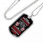 I Never Walk Alone My Brothers Are Watching My Back Veteran Dog Tag Pendant Necklace