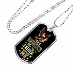 I Am A Veteran Like My Father Before Me Veteran Dog Tag Pendant Necklace