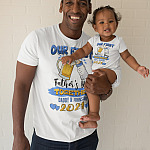 3VT. Our First Father's Day Baby Bottle Beer dad onsesie mk1