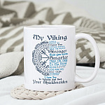 Shieldmaiden To My Viking Always Remember That I Love You To Valhalla And Back Coffee Mug - Travel Bottle