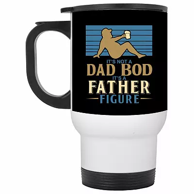 14 oz. White Travel Mug