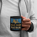 It's Not a Dad Bod It's a Father Figure - Funny Beer Dad Black Ceramic Coffee Mug - Beer Stein - Water Bottle