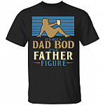 Dad Bod Black Shirt, Black, Unisex T-Shirt