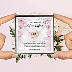 To An Amazing New Mom Interlocking Hearts Pendant Necklace - New Mom Necklace