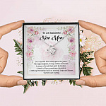 To An Amazing New Mom Love Knot Pendant Necklace - New Mom Necklace