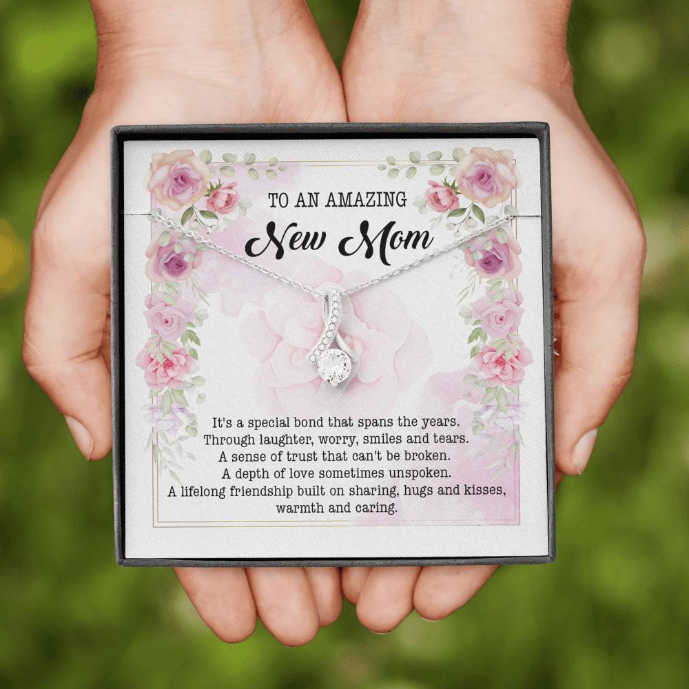 To An Amazing New Mom Alluring Beauty Pendant Necklace - New Mom Necklace