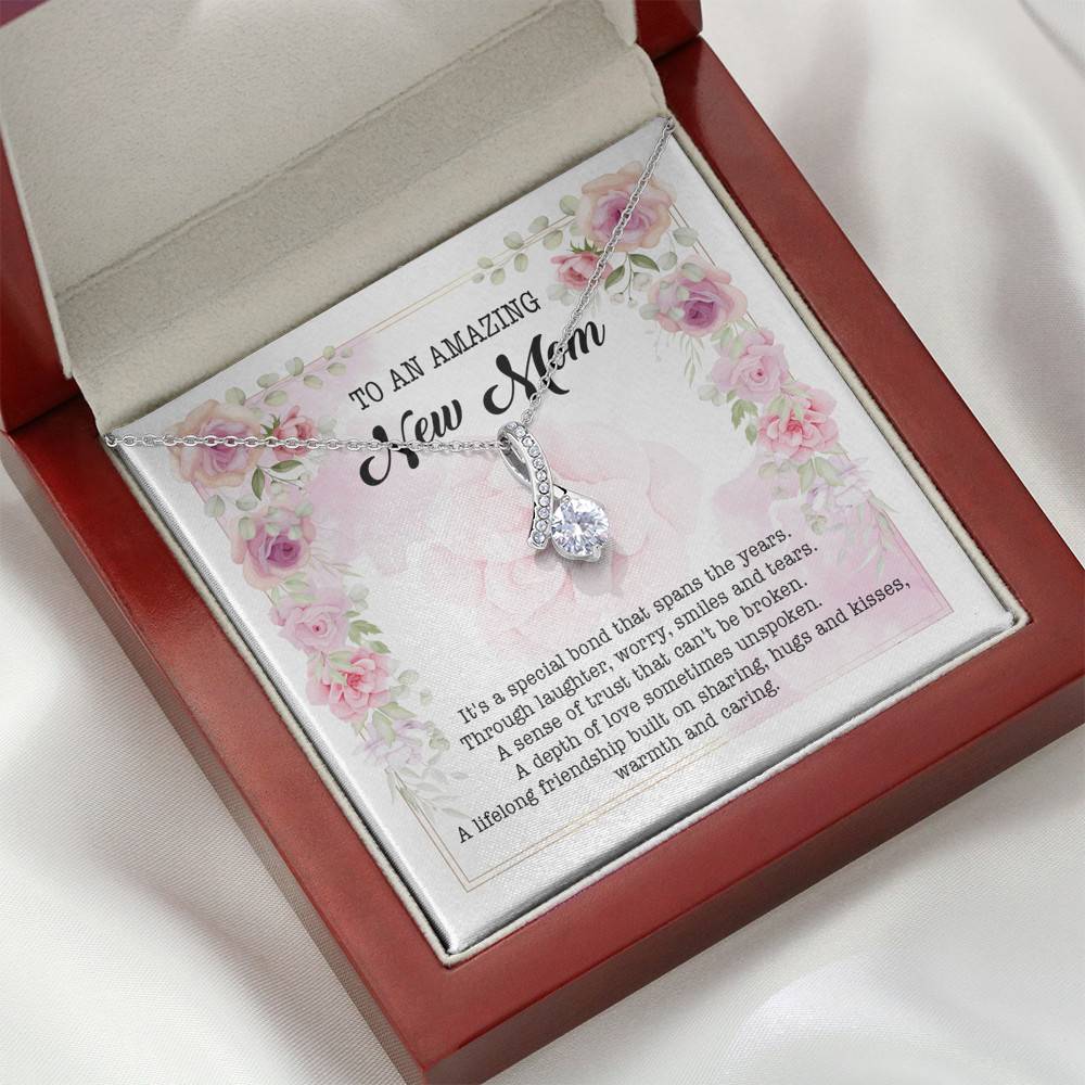To An Amazing New Mom Alluring Beauty Pendant Necklace - New Mom Necklace