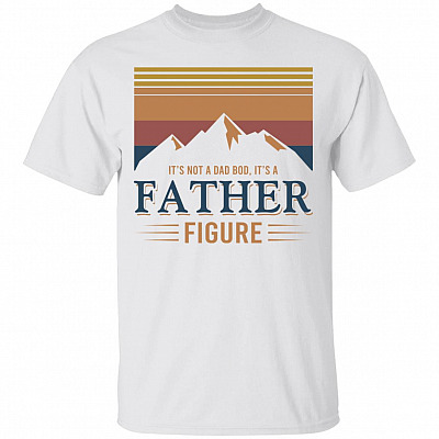 Retro Dad White Shirt, White, Unisex T-Shirt
