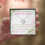 The Bond Between An Aunt And Niece I Love You So Much Love Knot Necklace - Aunt And Niece Gifts
