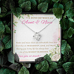 The Bond Between An Aunt And Niece I Love You So Much Love Knot Necklace - Aunt And Niece Gifts