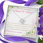 The Bond Between An Aunt And Niece I Love You So Much Love Knot Necklace - Aunt And Niece Gifts