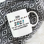 Personalized Friend Birthday 2021 the One Where We Vaccinated Coffee Mug-Beer Stein-Water Bottle-Color Changing Mug