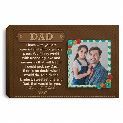 0.75'' Framed Canvas