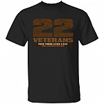 22 vet, Black, Unisex T-Shirt
