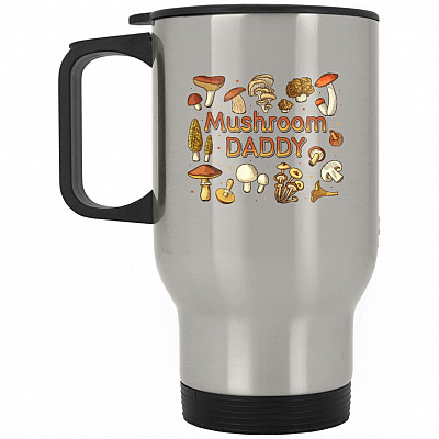 14 oz. Silver Travel Mug