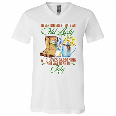 gard 7, White, V-Neck T-Shirt