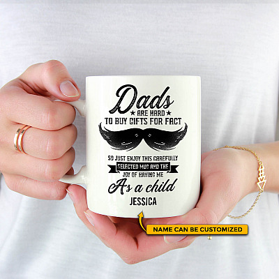 Personalized Daddy Gift Dads Are Hard to Buy Gifts for Coffee Mug - Water Bottle - Color Changing Mug