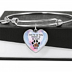 Personalized Photo Once By My Side Forever In My Heart Quote In Memory Of Dog Pet Remembrance Heart Necklace