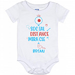 Personalized Funny Bodysuit, White, Baby Onesie - 12 Month
