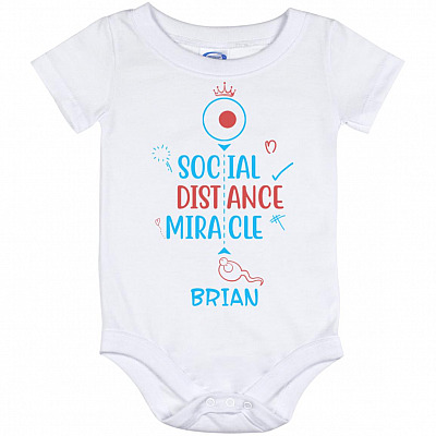 Personalized Funny Bodysuit, White, Baby Onesie - 12 Month