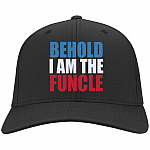 Behold I Am the Funcle Hat, Black, Twill Cap