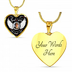Personalized Photo God Has You In His Arms I Have You In My Heart Memorial Luxury Heart Pendant Necklace Personalized Photo God Has You In His Arms I Have You In My Heart Memorial Luxury Heart Pendant Necklace