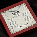 To My Man When You Wear This Cross Always Remember Whenever The Journey Takes Us Artisan Crafted Cross Necklace
