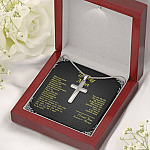 To My Man When You Wear This Cross Always Remember I Love You For All That You Are Artisan Crafted Cross Necklace