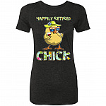 Happily Retired Ladies Tshirt, Vintage Black, Premium Ladies T-Shirt Happily Retired Ladies Tshirt, Vintage Black, Premium Ladies T-Shirt