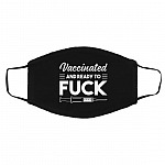 vaccinated mask, White, Cloth Face Cover – Medium/Large vaccinated mask, White, Cloth Face Cover – Medium/Large