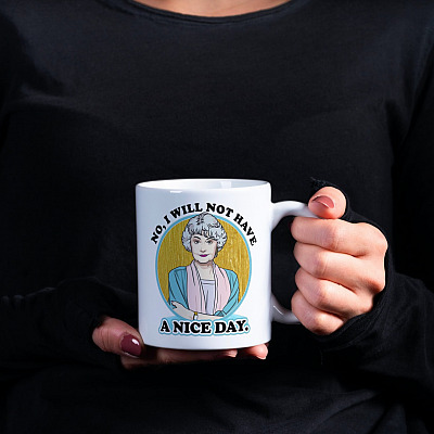 Alternative view of No I Will Not Have A Nice Day Dorothy Ceramic Coffee Mug - Beer Stein - Water Bottle - Color Changing Mug