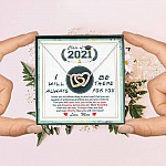 Class Of 2021 Friends I Will Always Be There For You You Are Amazing Just As You Are Joined Interlocking Hearts Necklace