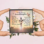 To My Dearest Granddaughter Interlocking Hearts Pendant Necklace - Gift For Granddaughter