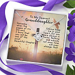 To My Dearest Granddaughter Love Knot Pendant Necklaces - Gift For Granddaughter